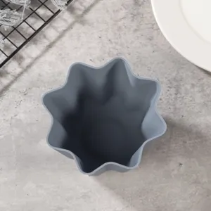 Silikon achteckige Canelé Form Backwerkzeug Detailansicht, antihaftbeschichtete Mousse Backform.