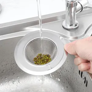 Stainless steel kitchen sink strainer basket mesh drain filter for daily use!