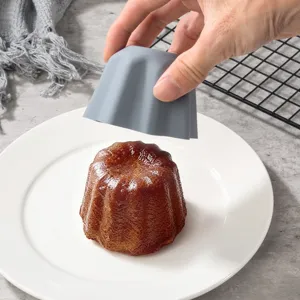 Silikon Cannele Form Detail zeigt einfache Entformung antihaft Backwerkzeug fur leckere Pasteten
