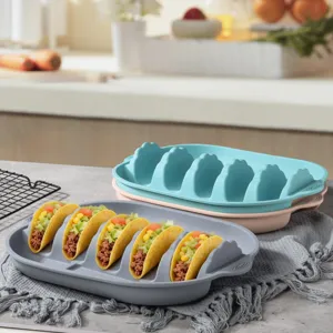 Silikon Taco Halter Wellenform Schale Ständer Küchenhelfer für Mexikanische Tacos