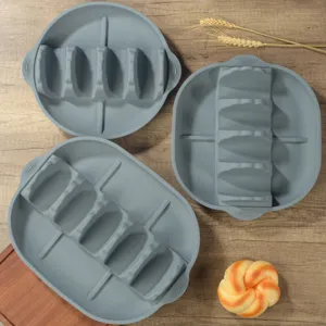 Silikon Taco Halter Set Wellen Tortilla Ständer flexible Küche Backform graue Schale