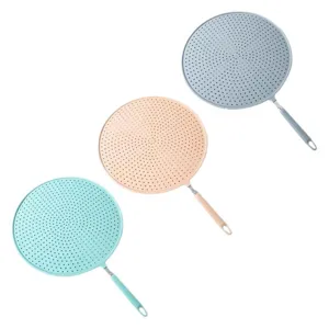 Couvercle anti-projections en silicone pour poêle cuisine ustensile écran anti-éclaboussures 3pcs