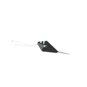 Mini outdoor multi-functional knife sharpener with compass and diamond sharpening rod main view