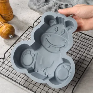 Moule à Gâteau en Silicone de Dessin Animé Amazon Moule à Pâtisserie Dinosaure Chiot Mousse Chocolat