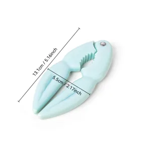 Pince a crabe en plastique de cuisine outil pratique pour noix et fruits de mer bleu