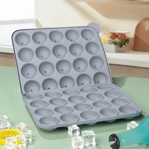 Silicone sphere ice cube mold 20-cavity round silicone mold for DIY chocolate candy baking tool.