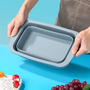 Grand bac à glaçons en silicone pliable grand modèle flexible pour cuisine et maison