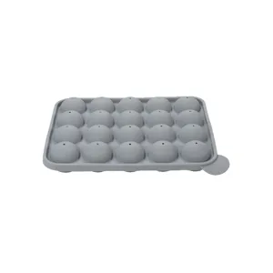 20-hole round silicone sphere mold for baking chocolates and DIY crafts easily.