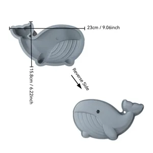 Stampo per torta balena in silicone DIY 23x15.8cm serie marina sformatura facile mousse