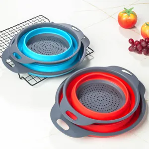 Passoire Pliable en Plastique Panier de Vidange de Cuisine Légumes Fruits Maison