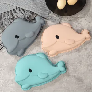 Stampo per torta in silicone balena delfino utensile da forno per mousse DIY dettaglio 3pz