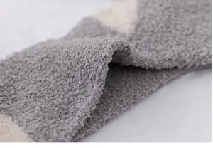 Thickened coral fleece detail socks with cozy texture, perfect for home wear and sleeping warmth.