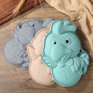 Silicone cake mold zodiac rooster baking pan creative DIY kitchen tool non-stick pastry pan