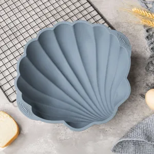 Grand Moule à Gâteau Coquillage en Silicone Antiadhésif Mousse Plaque de Cuisson Ustensile de Cuisine