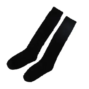 Women thick coral fleece long socks winter warm sleep socks soft cozy home snow socks