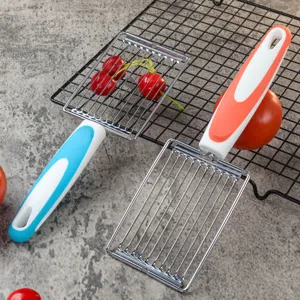 Stainless steel tomato and spam slicer with non-slip handle kitchen tool for fruits