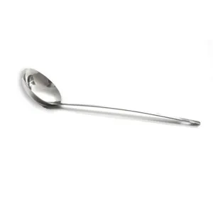 Stainless Steel Soup Ladle Kitchen Cooking Spoon Metal Silver Spoon 1 Piece