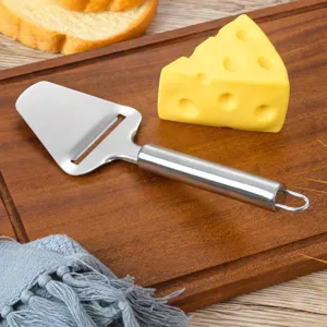 Stainless Steel Cheese Slicer Multifunctional Cheese Grater Kitchen Gadget Metal Cheese Cutter with Handle for Kitchen Cooking