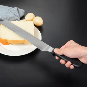 Spatola angolare in acciaio inox coltello da glassa per torta utensile da forno burro confettura
