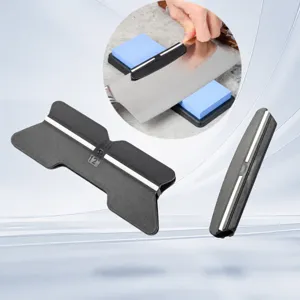 Kitchen Knife Sharpener Fixed Angle Sharpening Guide Tool With Ceramic Rods Black Multi-Angle Sharpener Household Cooking Tool