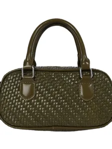 Geflochtene Henkeltasche Damen Umhängetasche, lässige einfarbige elegante Pendlertasche.