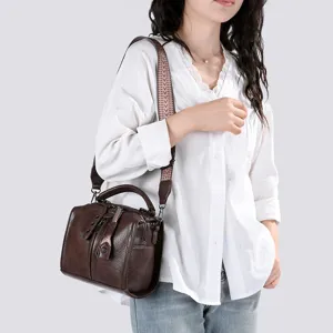 Sac a main retro pour femme elegante sac bandouliere en cuir sac de epaule decontracte