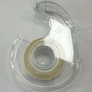 Transparent double-sided clothing tape and dispenser for secure anti-slip wear daily use.