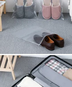 Clear plastic shoe bags for travel, dustproof and waterproof storage bags for sneakers and boots.