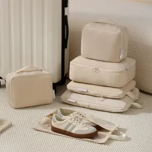 Reis Compressie Packing Cubes Set Waterdichte Bagage Opslag Tassen Lichtgewicht Organizer Zak Voor Koffer