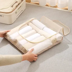 Portable Foldable Mesh Travel Storage Bag Breathable Luggage Organizer Packing Cubes For Clothes Suitcase Storage