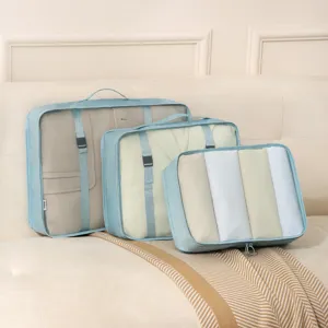 Travel Storage Bag Set Packing Cubes For Suitcases Waterproof Luggage Organizer Bags Clothes Shoes Cosmetics Pouch