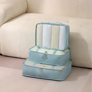 Travel packing cubes set organizers for luggage clothes sorting bags lightweight storage bags