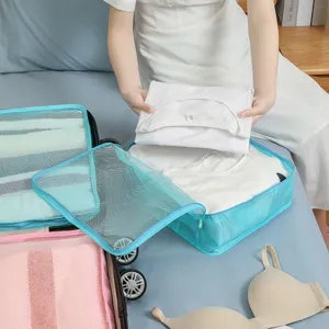 Travel Storage Bag Luggage Organizer Packing Cubes For Clothes Underwear Waterproof Polyester Storage Pouch Travel Accessories