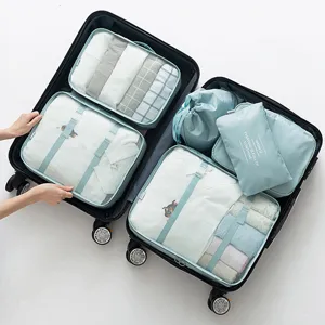 Reise-Packwürfel-Set Koffer-Organiser Kompressionstaschen für Kleidung Reise-Zubehör