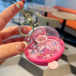 Mini finger catapult basketball machine keychain cute capsule toy backpack pendant