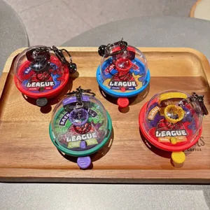 Creative mini basketball machine keychain toy, cute decompression bag pendant for gift.