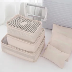 Portable Travel Storage Bag Set Packing Cubes Luggage Organizer Bag For Clothes Underwear And Shoes Travel Accessories