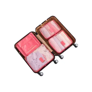 Travel packing cubes set luggage organizers clothes storage bags for suitcase travel trip organization.