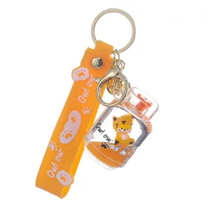 Niedlicher Acryl Schwimmender Tiger Öl Schlüsselanhänger für Auto Tasche Accessoire.
