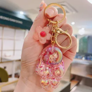 Simpatico coniglietto galvanizzato portachiavi in resina ciondolo per borsa regalo