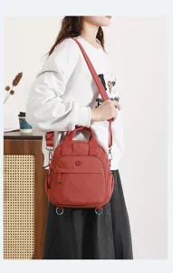 Bolso bandolera informal de nailon para mujer, mini bolso de viaje antirrayas.
