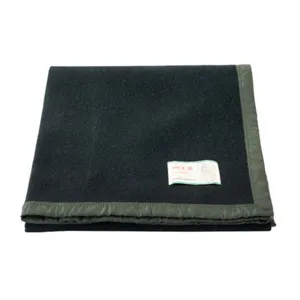 Thick wool blanket outdoor camping military training disaster relief green warm textile