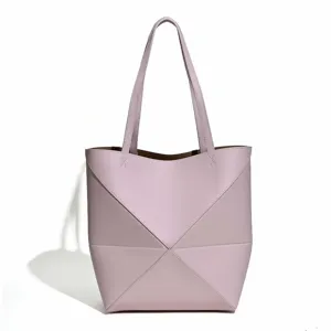 Geometrische Handtasche für Damen, große Kapazität modische Schultertasche Alltag.