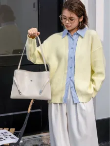 Women vintage retro style shoulder bag chic casual underarm tote crossbody bag PU leather