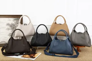 Donna grande capacità borsa in vera pelle casual morbida borsa a tracolla tote bag