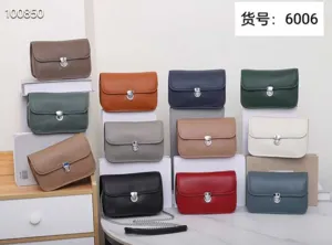 Genuine leather tofu bag wholesale crossbody shoulder bag multi color variant detail view