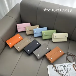 Echtes Rindsleder Umhängetasche Handy Tasche Damen einfache kleine quadratische Schultertasche