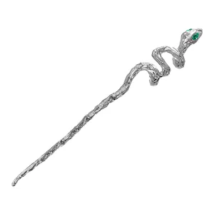 Snake hair pin for women minimalist silver hairpin bun maker elegant hair styling accessory
