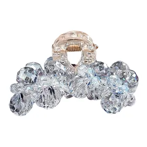 Pince à cheveux en cristal pour femmes, pince requin scintillante élégante pour coiffure quotidienne.