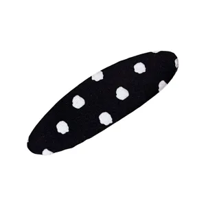 Retro Polka Dot Hair Clip For Women Sweet Oval BB Clip Alloy Electroplated Bangs Clip Fashion Headwear Side Hairpin Accessories